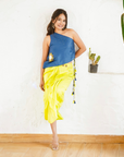 Blouse with Chanderi Dhoti
