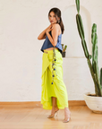 Blouse with Chanderi Dhoti
