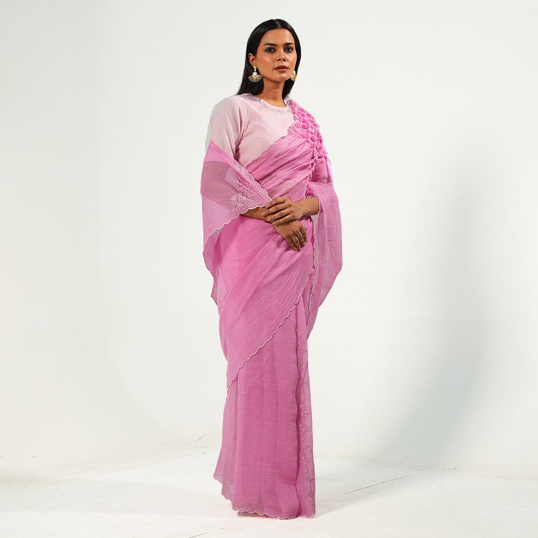 Sea Froth Saree
