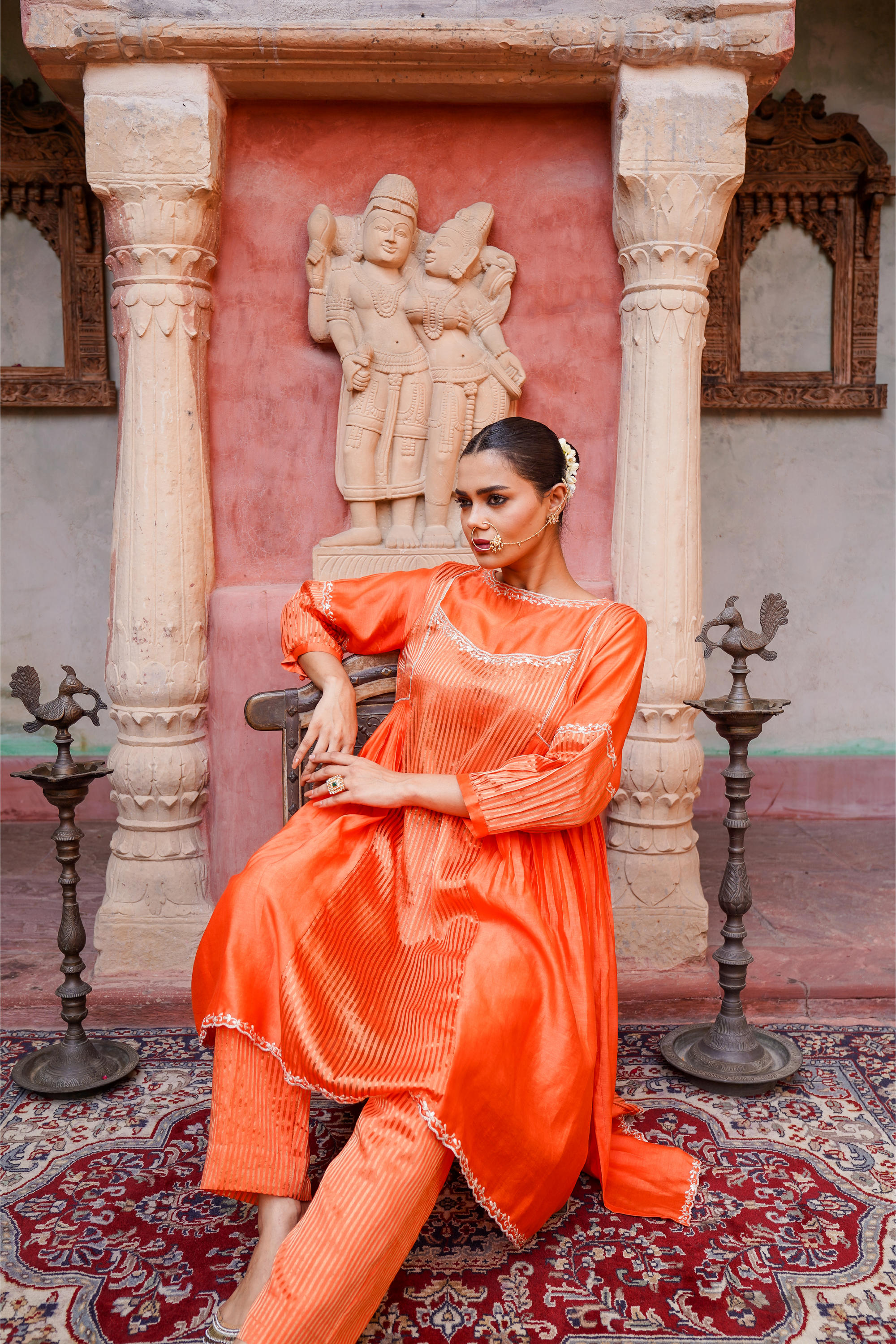 Kesari Kurta Set