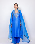 Aadab Blue Kurta Set