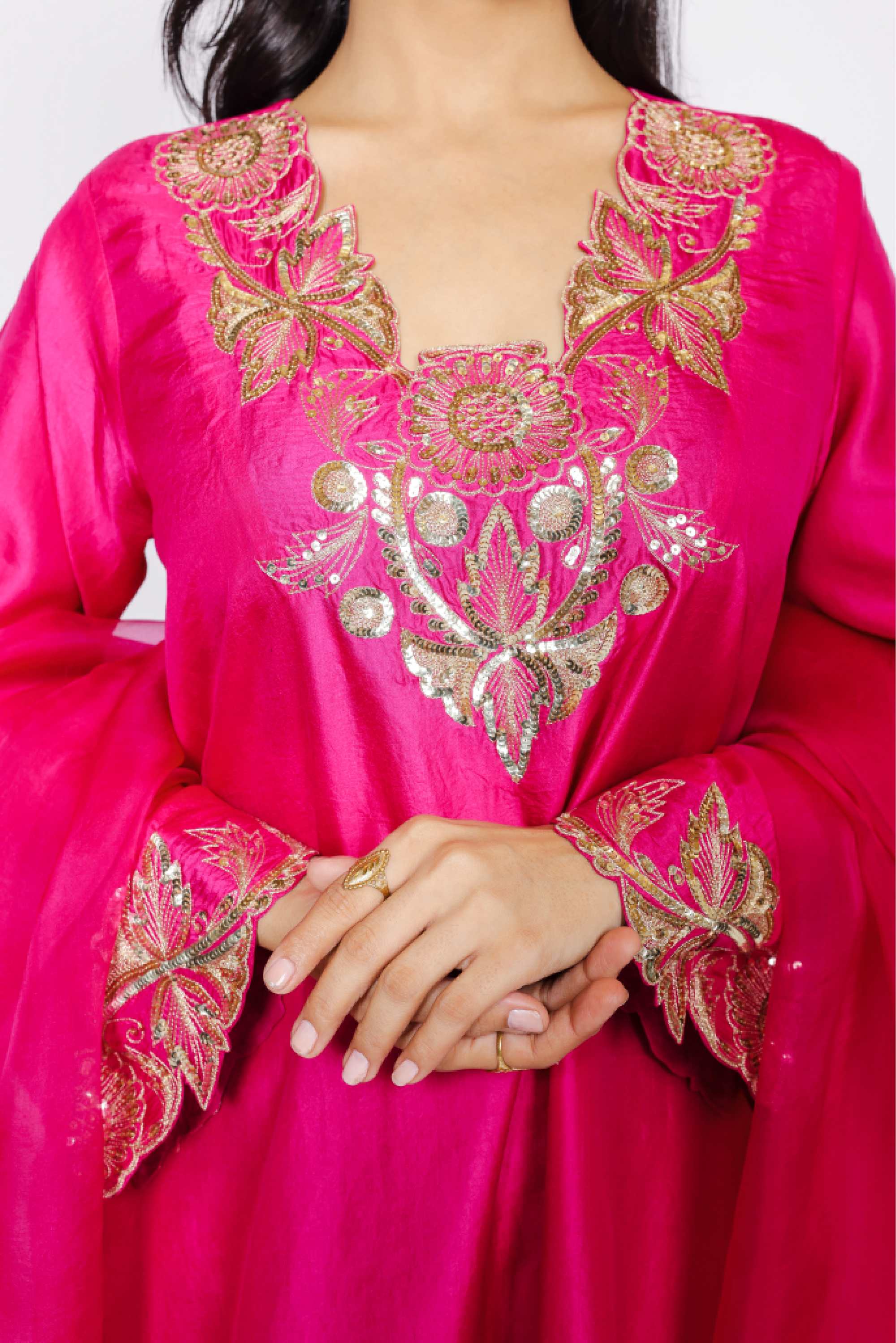 Aadab Pink Kurta Set