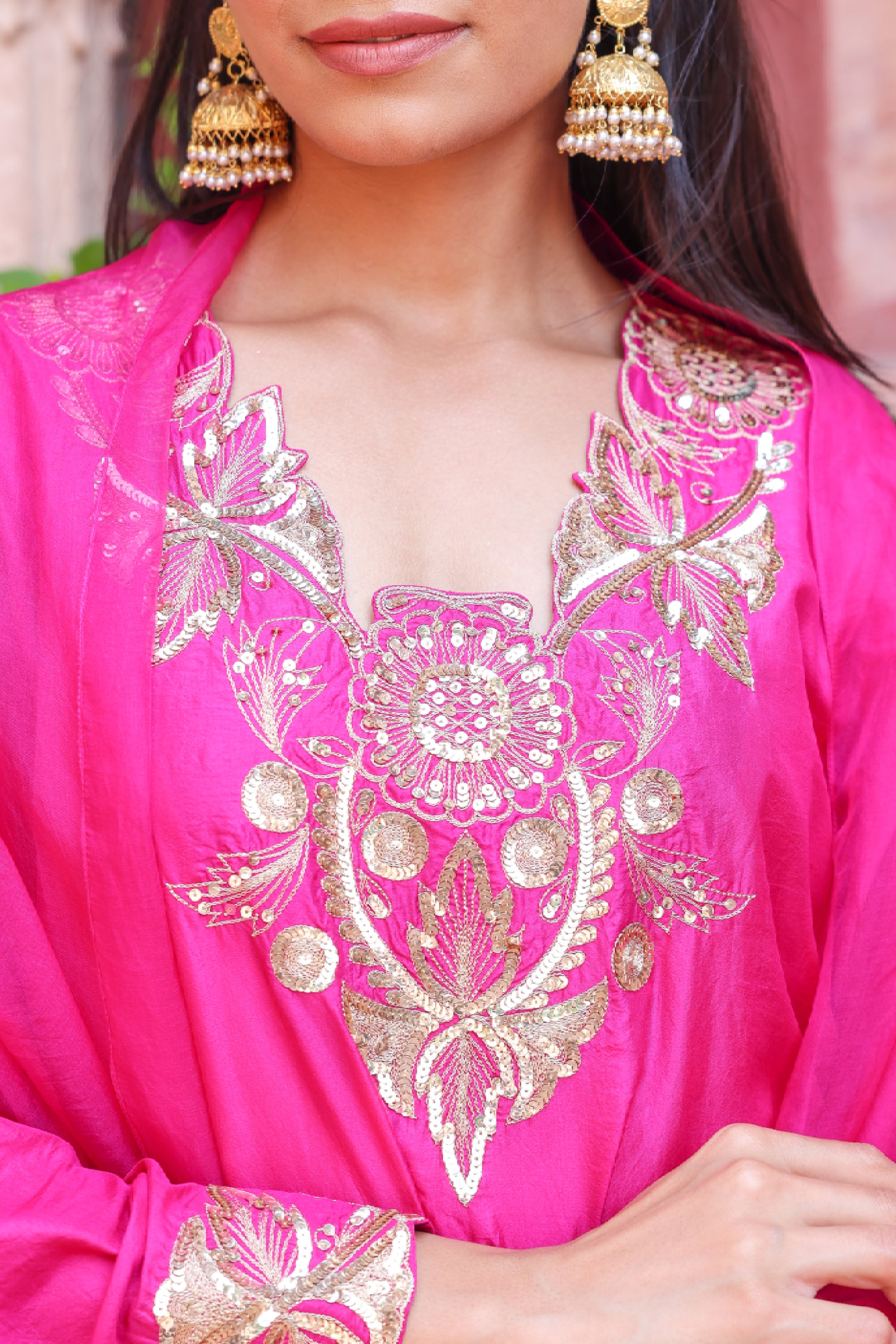 Aadab Pink Kurta Set