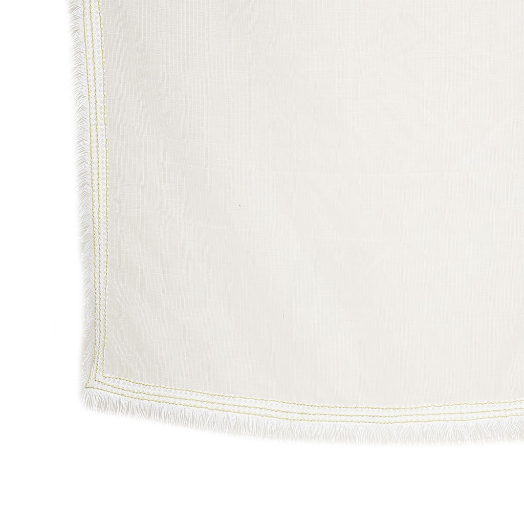 A white colored fabric.